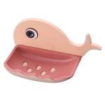 Self Adhesive Whale Fish Shaped Soap Holder For Bathroom | Wall Mounted Soap Bar, Holder Rack For Shower Wall, Kitchen, Bathroom