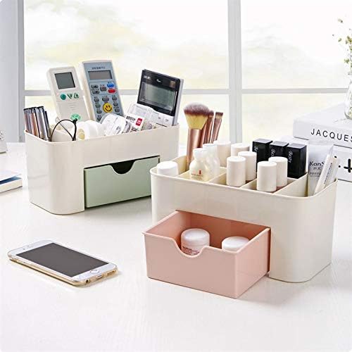 Plastic Makeup Organizer | Box With Drawer  Office Desk Organiser | Stationery Storage Box