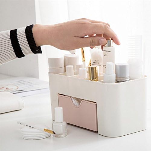 Plastic Makeup Organizer | Box With Drawer  Office Desk Organiser | Stationery Storage Box