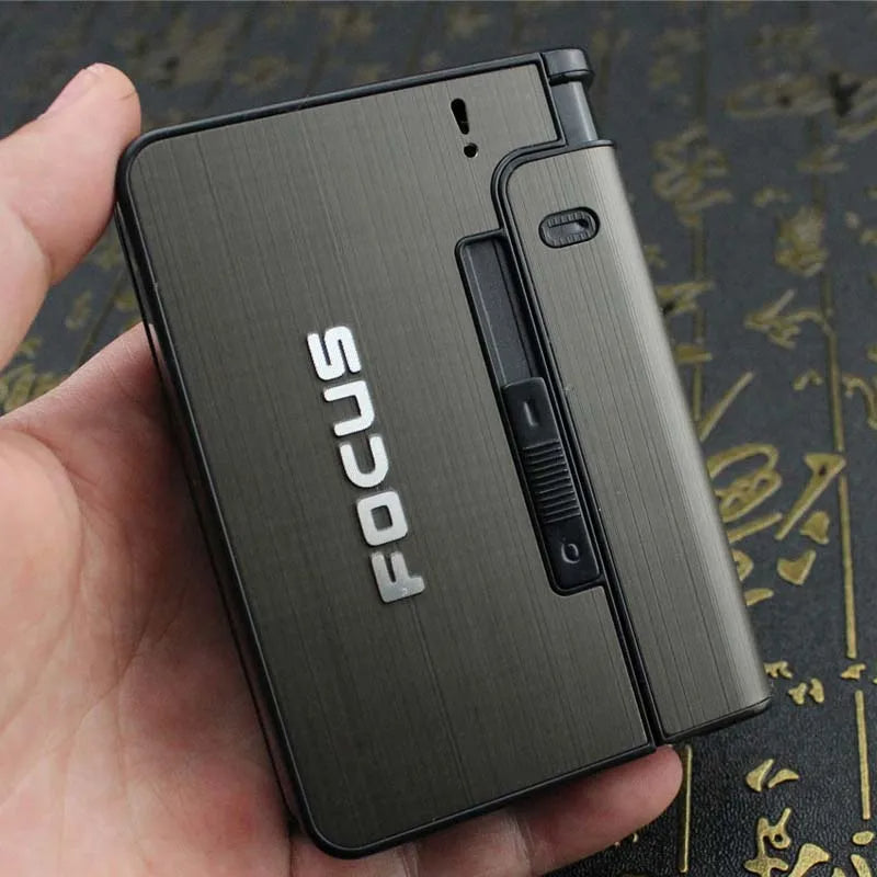 Focus Box Lighter Holder Case - Portable Smoking Accessory