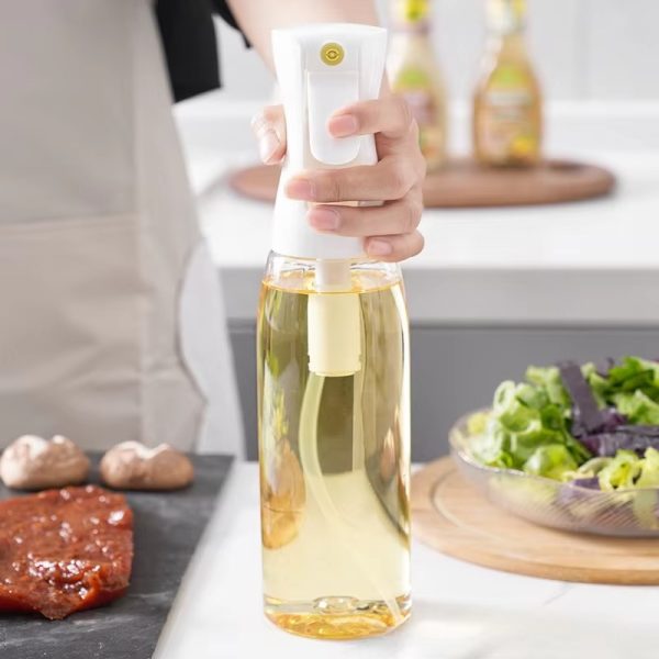 Plastic Glass Kitchen Cooking Spray Bottle | BBQ Olive Oil Sprayer & Vinegar Spray Bottle