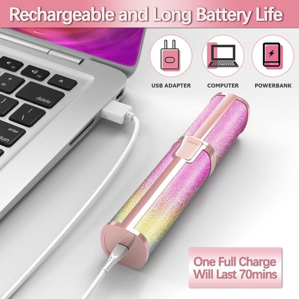 Flawless 2-in-1 Eyebrow Trimmer | Rechargeable Hair Remover with USB Charging Cable and Cleaning Brush