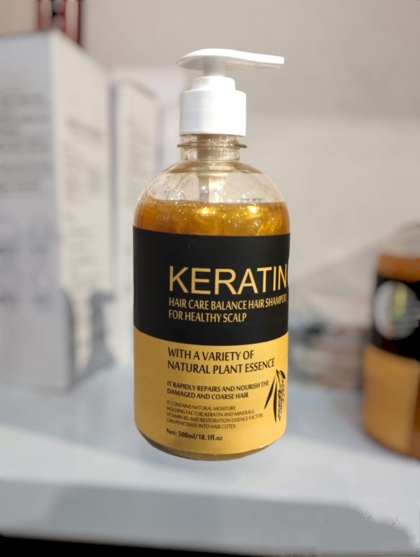 Keratin Brazilian Shampoo Damage Soft Hair, 500ml