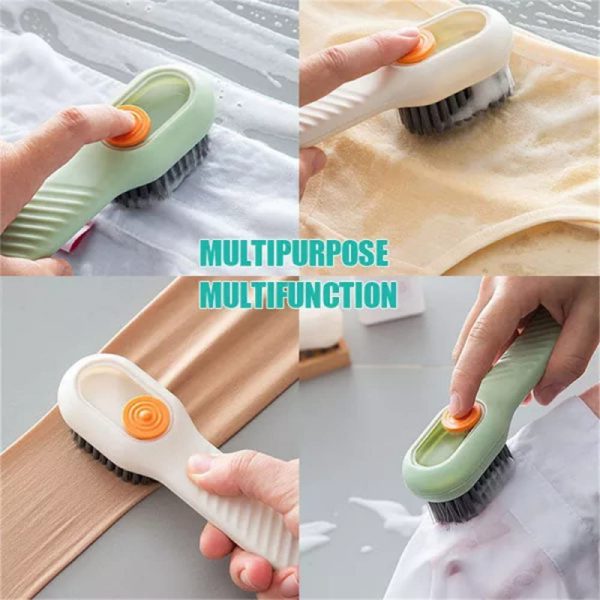 Shoe Brush with Liquid Dispensing - Multi-Purpose Cleaning Tool