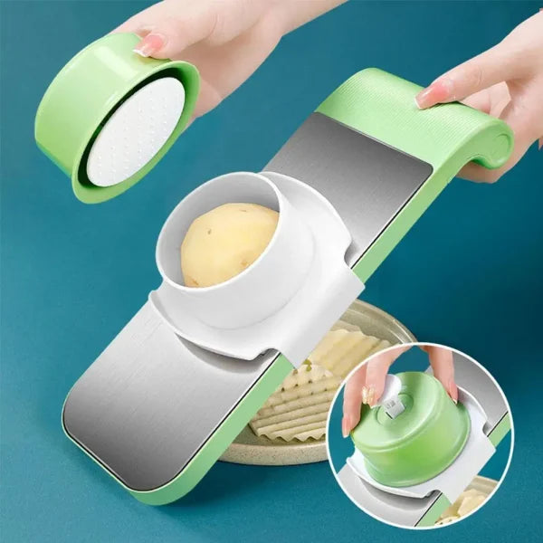 Multifunctional Vegetable Cutter Grater For Vegetables Slicers – Shredders Peeler Carrot Fruit Vegetable Cutting Kitchen Tool ( Random Colors)