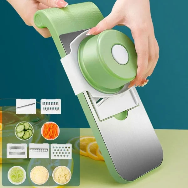 Multifunctional Vegetable Cutter Grater For Vegetables Slicers – Shredders Peeler Carrot Fruit Vegetable Cutting Kitchen Tool ( Random Colors)