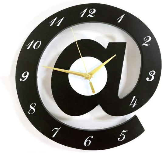 The Sign (@)3d Wooden Wall Clock